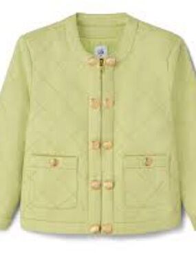 CAbi TeaCake jacket Spring ‘25 Sz M green EUC